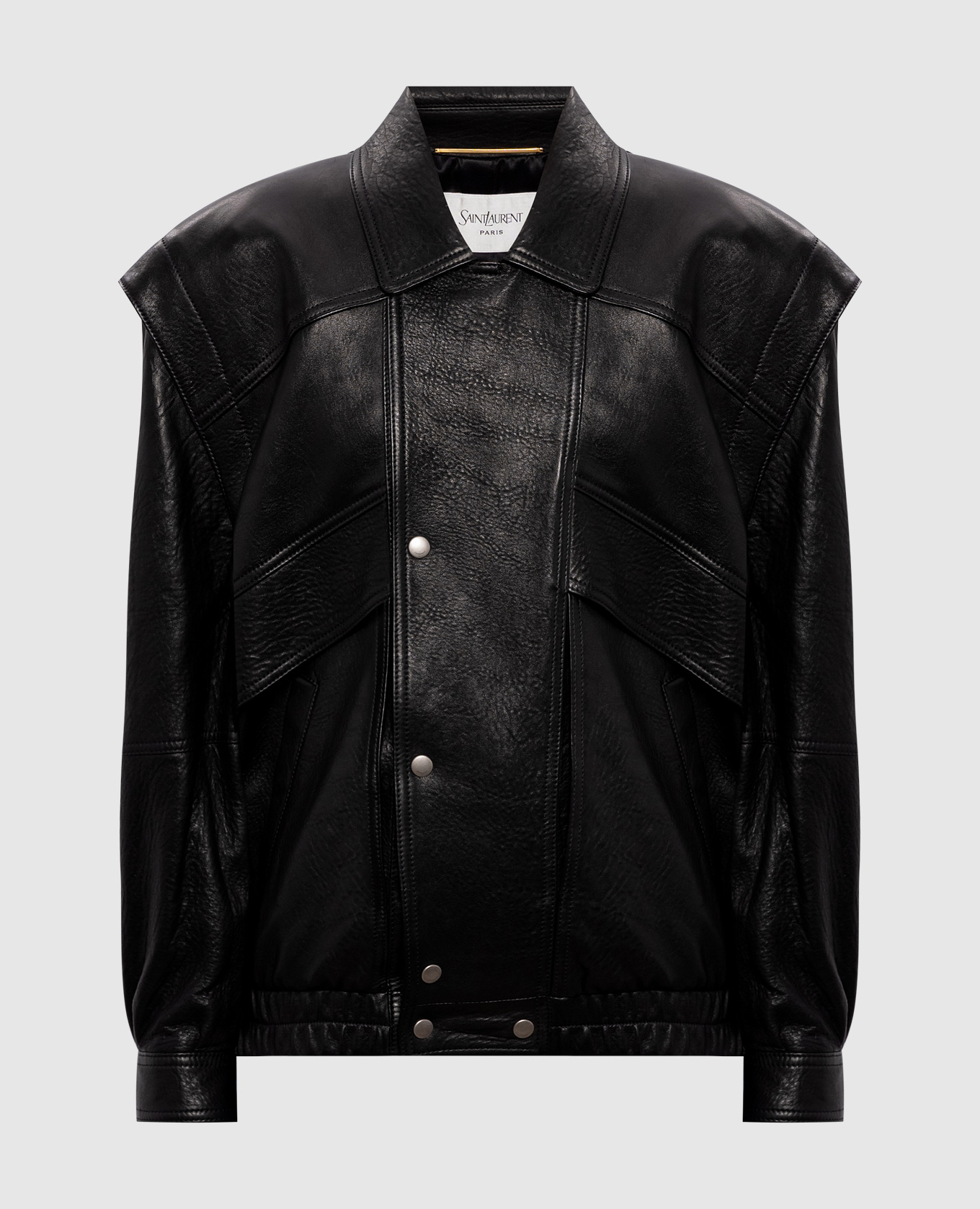 SAINT LAURENTメンズブラックレザージャケット アウター Men Leather | Saint Laurent | YSL